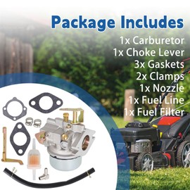 Silscvtt 47-853-23-S, 47 853 23-S Carburetor Replacement for Kohler K241 K301 10Hp 12Hp Lawnmower Cast Iron Engine 100 102 104 122 123 124 125 126 128 129 Garden Tractors