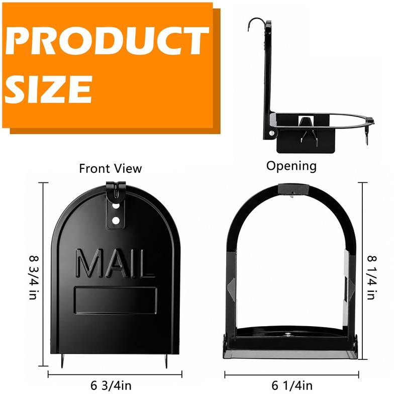 RUBII Magnetic Mailbox Door Replacement, 6 1/4" x 8 1/4"
