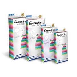 PME Geometric Multicutters for Cake Design-Fish Scale-small, Medium & Large Size, Set of 3, White