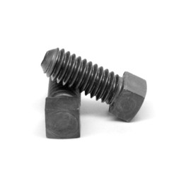 Square Head Set Screw, Cup Point, 3/8-16 x 3/4", Alloy Steel Case Hardened, Black Oxide, Full Thread (Quantity: 100) Coarse Thread, 3/8 inch Square Head Bolts, Length: 3/4 inch