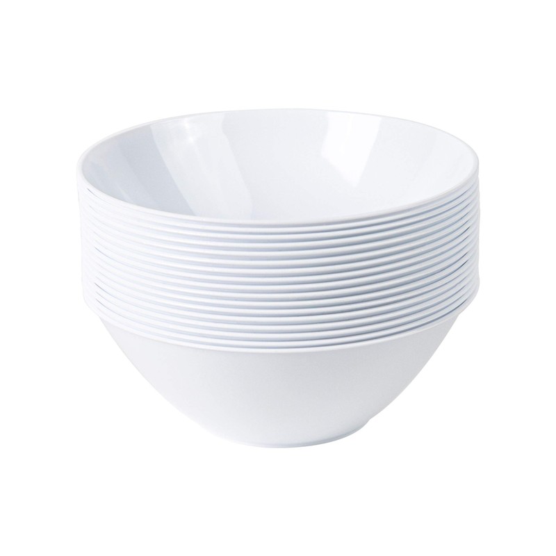 PLASTICPRO [6 OZ 50 Count] White Plastic Organic Party Dessert