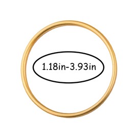 Gold Plated Bracelets for Mom 3mm Thin Round Bangle Bracelet Minimalist Statement Bracelets for Women Solid Plain Circle Bangle Glossy Polished Oval Bracelet for Friends Christmas Birthday Gifts