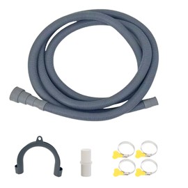 10ft Washing Machine Drain Hose Flexible Replacement and Extention Hose Kit for Washer, Dryer, Sink, Bathtub, Heavy-Duty Hoses, fit up to 1-1/2 drainage outlet (Basic Version - 3 Meter/10FT)