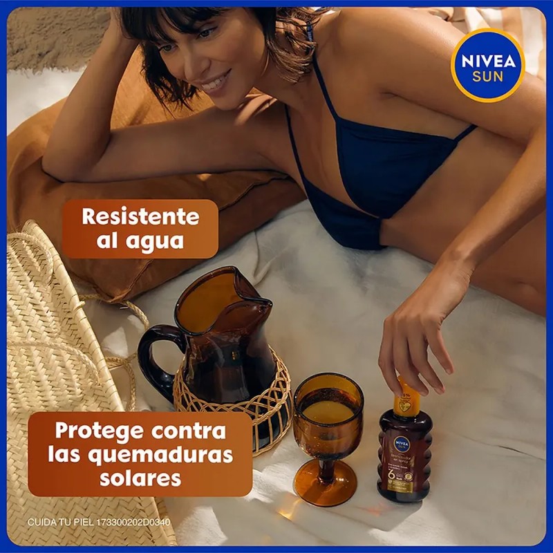 Aceite Bronceador Nivea Sun Fps6 200ml