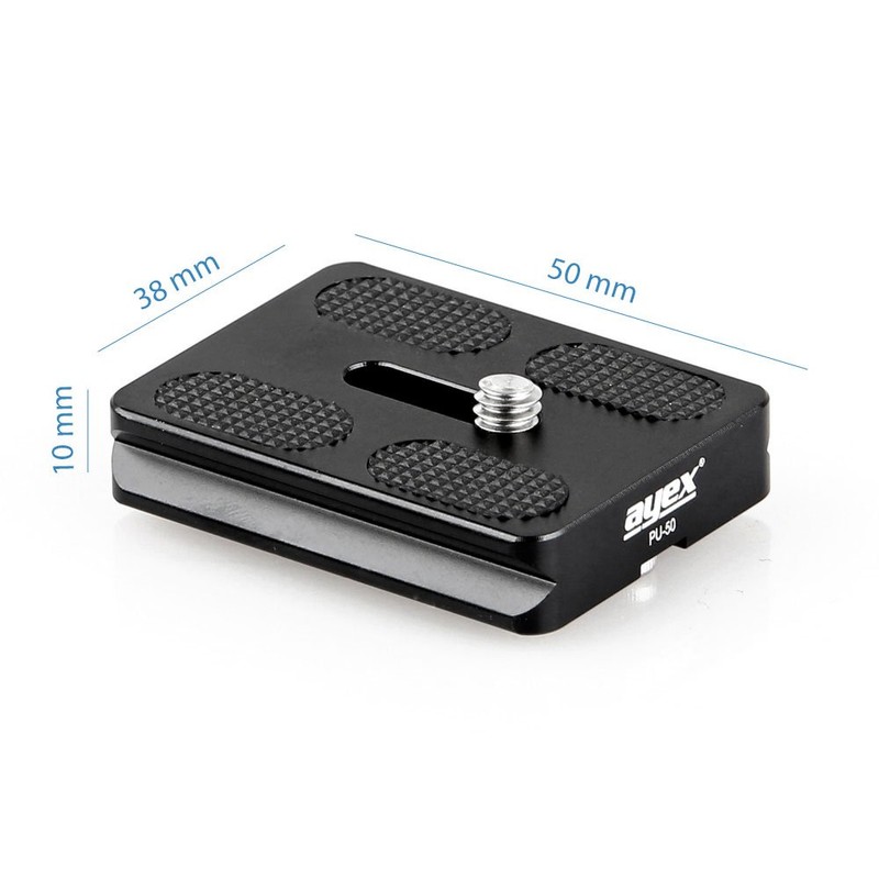 Ayex PU-50 Quick Release Plate 50 mm for Arca-Swiss Standard