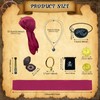 SHOHOKU 9PCS Pirate Costume Accessories for Men Women Bandana,Head Scarf,Sash,Waist