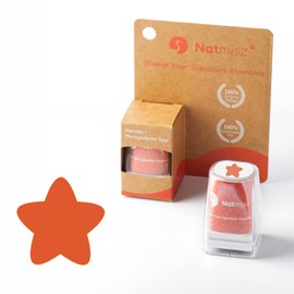 Natmisz:Cute Self Inking Stamp Set - Exclusive Custom Design - Perfect for Daily Planner, Journaling Notebooks,Scrapbook,Stickers,Travel Hiking Camping Journal, Stamps For Teachers (Five-Pointed Star)