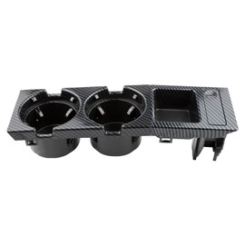MangWany Drink Holder Centre Console Carbon for 3 Series E46 1998-2007 51168217953 Centre Console Cup Holder Double