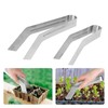2pcs Stainless Steel Gardening Plants Transplant Tong Plant Remove Transplant