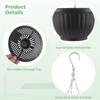 4 Pack Hanging Planters, 9.3 Inch Self Watering Pots for