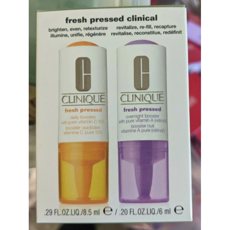 Clinique Fresh Pressed Clinical Daily + Overnight Boosters Pure Vitamin