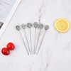 BSTMOME 6 Pack Skull Cocktail Picks Martini Picks Reusable Olive