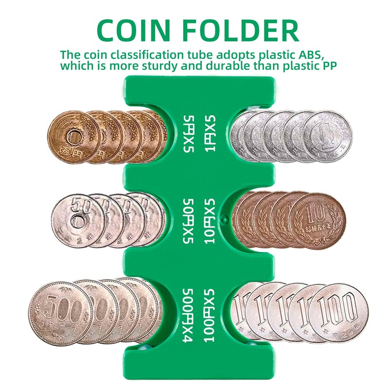 Japanese Yen Coin Holder Hard Case Organizer and Storage for