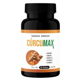 Cúrcumax Lenico | Suplemento Alimenticio con Cúrcuma, Jengibre, Boswellia y Vitaminas C y E | 60 Cápsulas de 500 mg | Libre de Gluten | Alta Calidad | Hecho en México