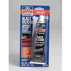 Permatex 81158 3 Oz Black Silicone Adhesive Sealant