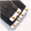 FOMIYES Tape in Seamless Hair Extensions Straight Human Hair Wig