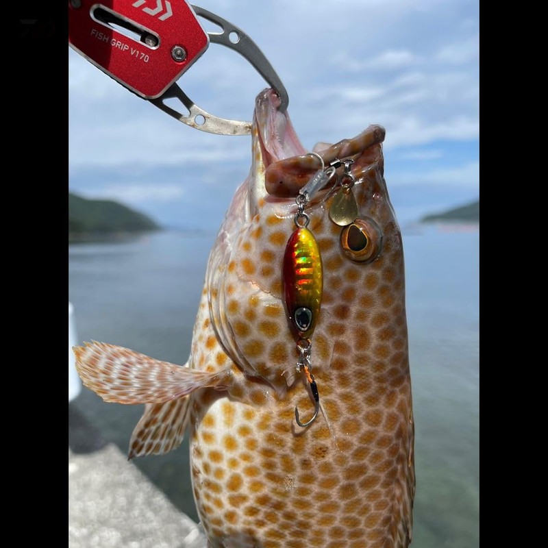 DAIWA Blade Jig, Tiadrospin, 0.6 oz (16 g), Luminous Plated