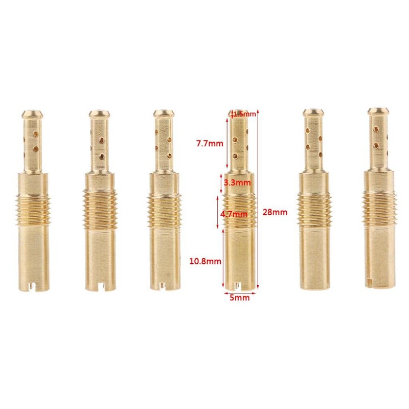 F Fityle 6pcs Pilot Jet Slow Jet #32#35#38#40#42#45