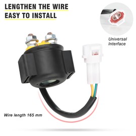 NIBBI Motorcycle Starter Solenoid Relay Ignition System Relays for Dirt Bike Pit Bike ATV