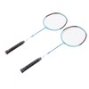 2 PCS X3 Badminton Rackets Iron Alloy Integrated Double Badminton