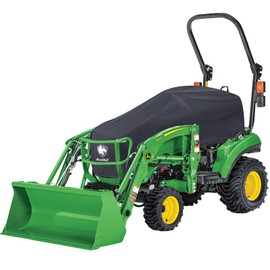 Tractor Cover Waterproof Heavy Duty 900D Compact Utility Tractor Cowling Cover Compatible with Kubota, John Deere, Mahindra, Bobcat(Black)