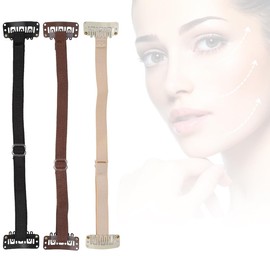 COYUN 3 Stücke Face Lifting Tape Facelifting Tape Bänder Face Lifting Band Facelifting Bänder mit Clips Unsichtbare Face Lift Tape für Kinn, Gesicht Nacken und Augen, Face Tape Lifting Gesicht