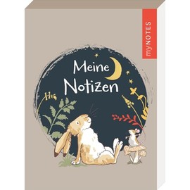 myNOTES Papeterie: Weißt du eigentlich, wie lieb ich dich hab? Notizblock: Meine Notizen | Block A6, Blanko Seiten, berühmte Hasen-Illustrationen, 96 Blatt für To-dos, Notizen