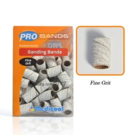 Medicool Pro Sanding Bands 100pcs Nail Care White sand - Grit: Coarse
