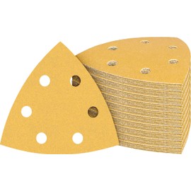 Bosch 50x Expert C470 Sandpaper Set (for Paint on Wood, Hardwood, Ø 93x93 mm, Grit 10 x 60, 10 x 80, 10 x 120, 10 x 180, 10 x 240, Professional Accessory Delta Sander)