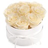 Rose Box Pink Round Infinity Roses - Flower Box 8