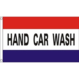Hand Car Wash Flag 5ft x 3ft