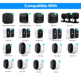 Akoemxeeo Universal Camera Mount for Blink Outdoor Camera, Pole Mounting Bracket Mast Mount for Arlo Cam, Wall Mount for Most Security Cameras with 0.5mm Screw Holes, Pack of 1