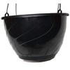 12" Diameter Black Plastic Deco Swirl Hanging Basket by Landmark