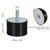 sourcing map Rubber Bearing M12 Male/Female Vibration Insulator Shock Absorber