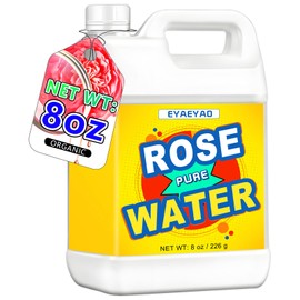 Pure Rose Water - Natural & Fragrant, Perfect for Skincare, Face, Hair and Aromatherapy, 100% Pure & Undiluted, Premium Quality, for All Skin Types (8 Ouces)