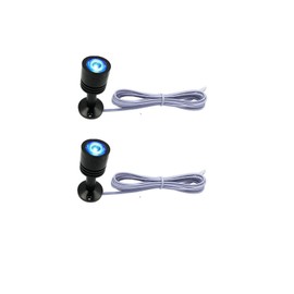 Taysing LED Mini Spotlight Indoor Picture Lights Artwork Lighting Art Lights Without Power Supply 2 Pack (Blue)