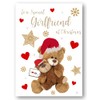 Second Ave Girlfriend Bear Heart Christmas Xmas Holiday Festive Greetings