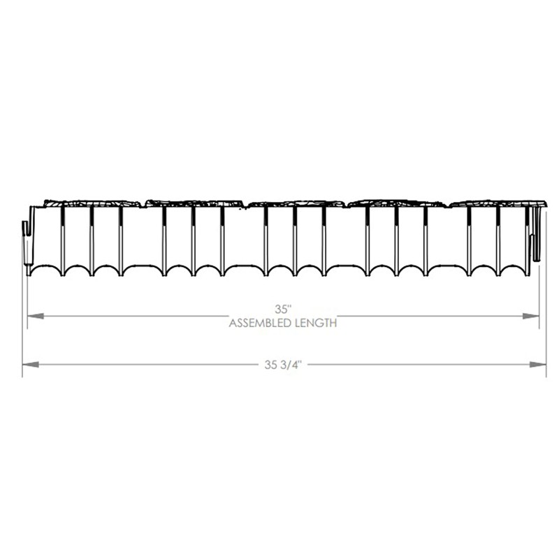 Suncast 7 Pack Quick Edge Resin Material 35 Inch Single