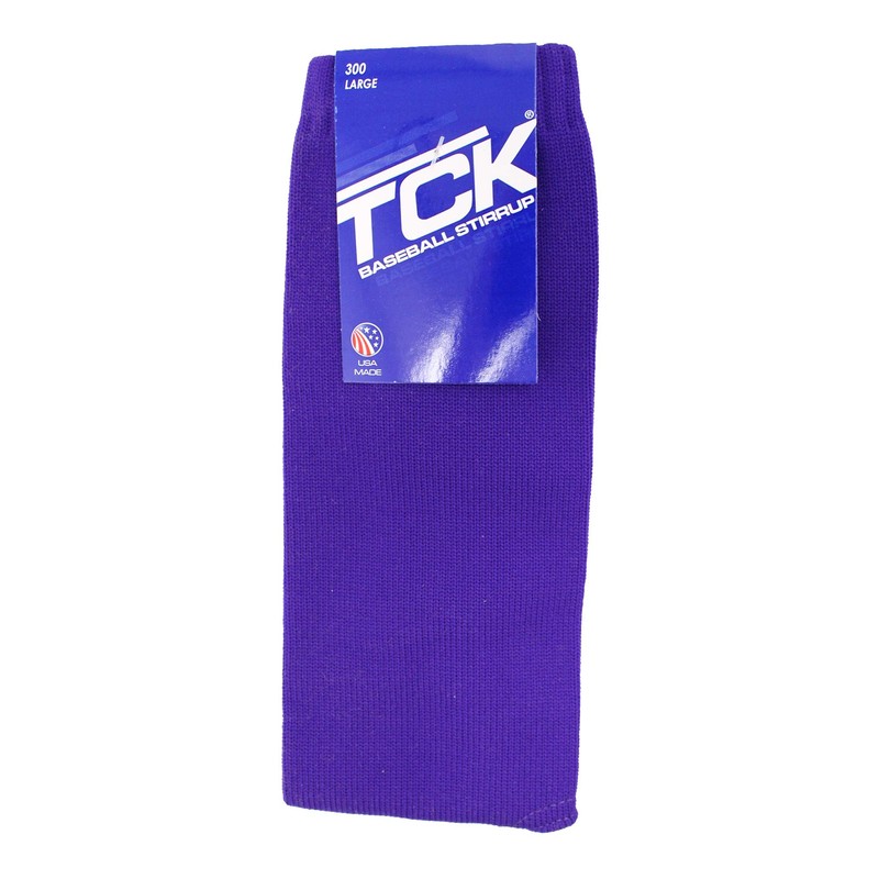 TCK 9 Inch Solid Baseball Stirrups (Purple, Medium)
