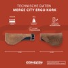 CONTEC Bicycle Grips Merge City Ergo Cork Rubber D3 Tri-Component