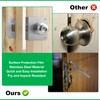 MP9457 Stainless Steel Lock and Door Reinforcement Plate fits 1-3/4"Thick