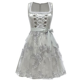 EvoEch Dirndl Women's Oktoberfest Women's Outfit Traditional Costumes for Women Bavarian Carnival Style, Green