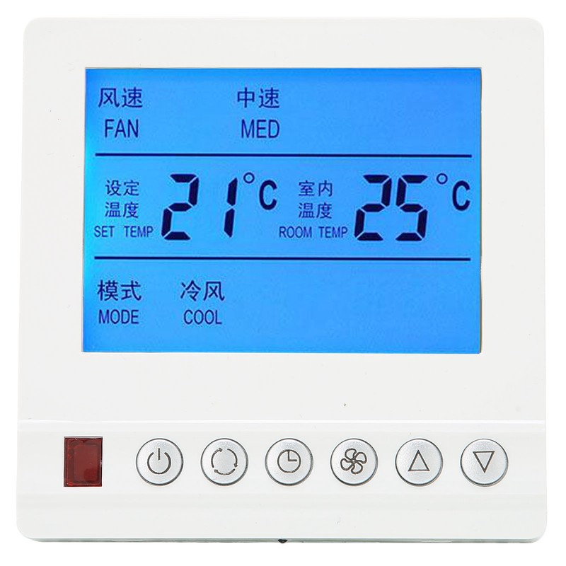 AC220V Smart Thermostat Central Air Conditioning Water Temperature Threespeed Switch