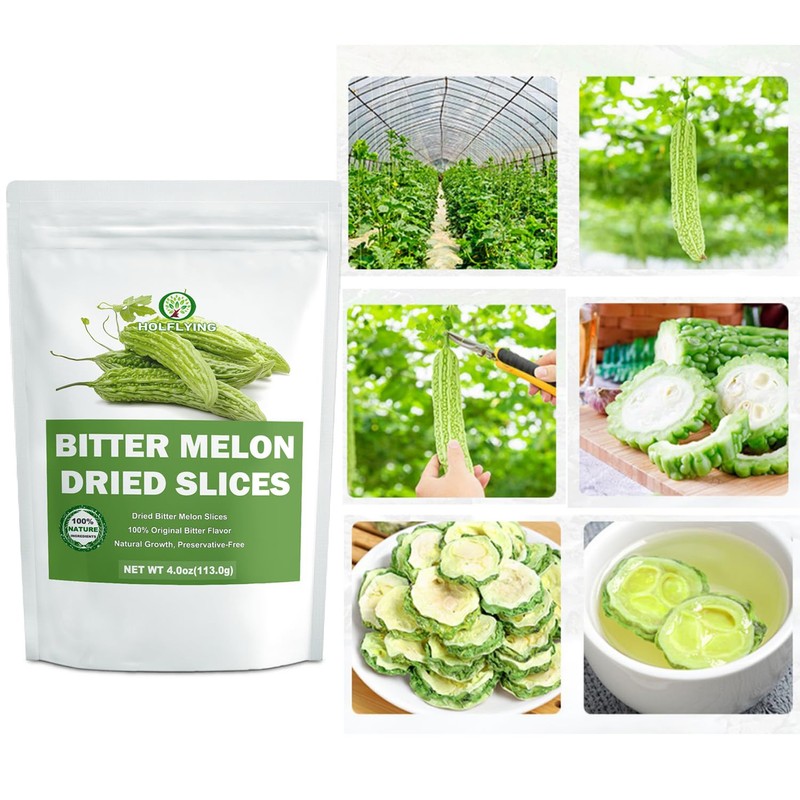 Natural Dried Bitter Melon Slices - 4.0 oz, Cut &