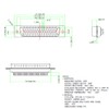 Jienk DB50 Solderless Connector, D-SUB 50-pin Port Terminal Adapter HDB50