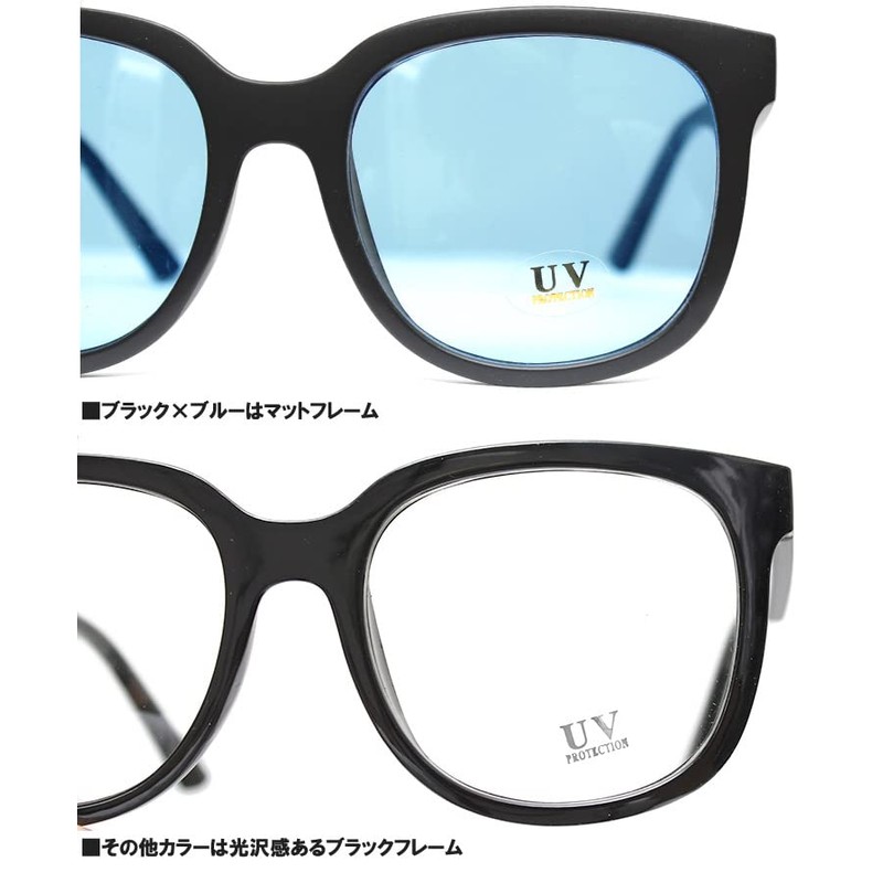 [One Colors] Non-prescription glasses Men's Big Frame Wellington Sunglasses UV