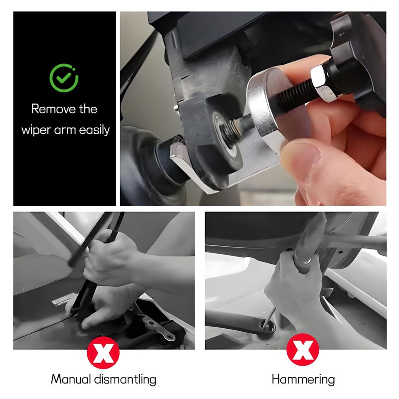 Wogomz Car Windshield Wiper Arm Puller, Automotive Wiper Arm Removal