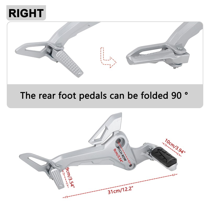 Minho Motorcycle Right Side and Left Side Foot Pegs Footrest