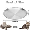 Pack of 2 Flat Cat Bowls, Cat Feeding Bowl, Raised