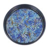 Small Tea Tray Complex Pattern Round Alloy Decorative Tea Serving